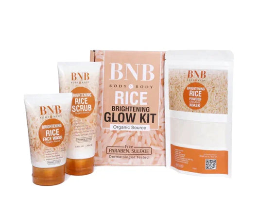 Bnb Whitening Rice Extract Bright & Glow Kit (with Box)